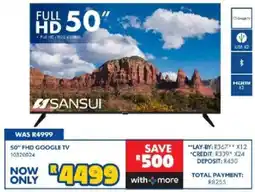 Russells 50" FHD GOOGLE TV offer