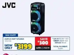 Russells JVC ACRYLIC PARTY SPEAKER offer