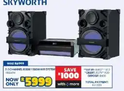 Russells SKYWORTH 2.0 CHANNEL BS800 1500W HIFI SYSTEM offer