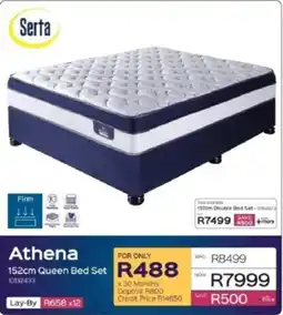 Sleepmasters Serta Athena 152cm Queen Bed Set offer