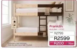 Sleepmasters Franklin Bunk Bed offer