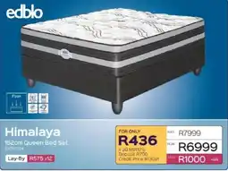 Sleepmasters Himalaya 152cm Queen Bed Set offer