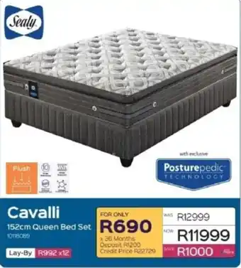 Sealy Cavalli 152cm Queen Bed Set