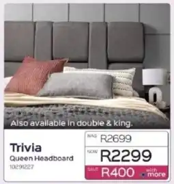 Sleepmasters Trivia Queen Headboard offer