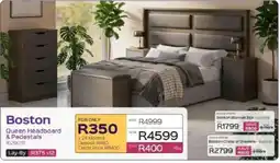 Sleepmasters Boston Queen Headboard & Pedestals offer