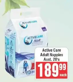 Frontline Active Care Adult Nappies offer