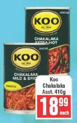 Frontline Koo Chakalaka Assorted offer