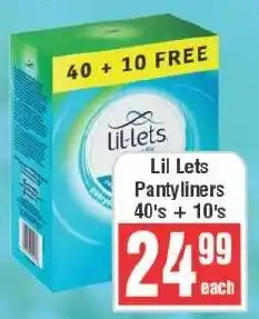Frontline Lil Lets Pantyliners offer