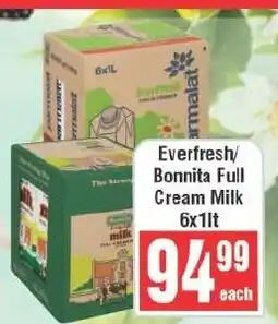 Frontline Everfresh/Bonnita Full Cream Milk offer