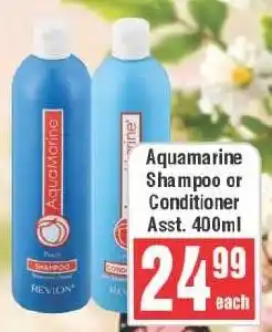 Frontline Aquamarine Shampoo or Conditioner Assorted offer