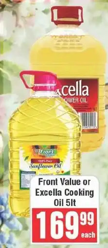 Frontline Front Value or Excella Cooking Oil offer