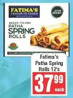 Frontline Fatima's Patha Spring Rolls offer