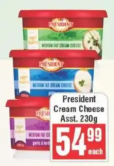 Frontline President Cream Cheese Assorted offer