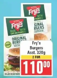 Frontline Fry's Burgers Assorted offer