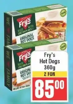 Frontline Fry's Hot Dogs offer