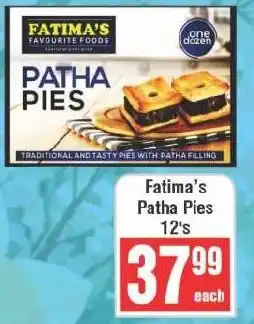 Frontline Fatima's Patha Pies offer
