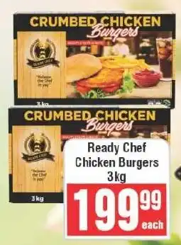 Frontline Ready Chef Chicken Burgers offer