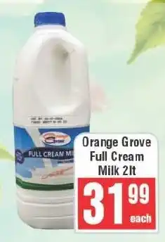 Frontline Orange Grove Full Cream Milk offer
