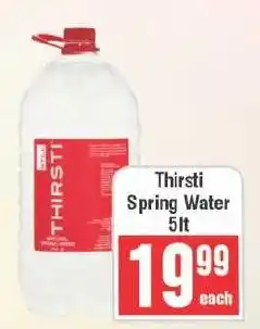 Frontline Thirsti Spring Water offer