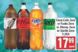 Frontline Coca Cola Zero or Fanta Zero or Stoney Zero or Sprite Zero offer