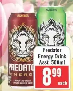 Frontline Predator Energy Drink Assorted offer