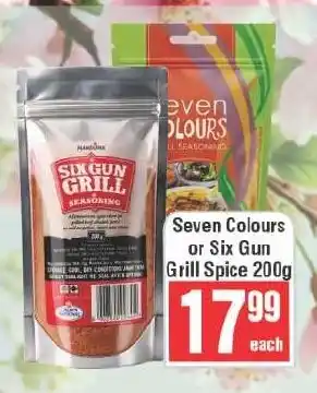Frontline Seven Colours or Six Gun Grill Spice offer