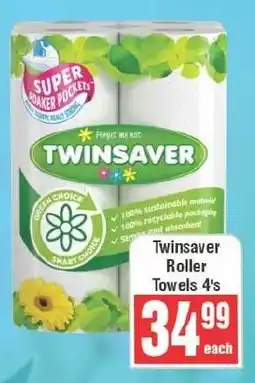 Frontline Twinsaver Roller Towels offer