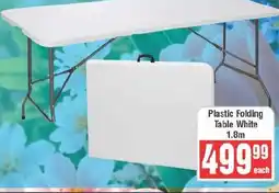 Frontline Plastic Folding Table White offer