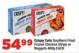 OK Foods Crispy Cuts Southern Fried Frozen Chicken Strips or Nuggets offer