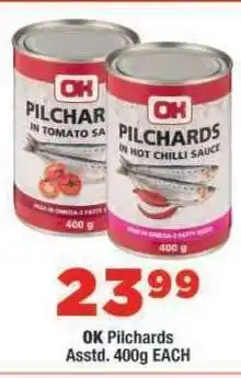 OK Foods OK Pilchards offer