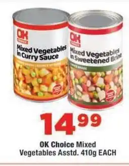 OK Foods OK Choice Mixed Vegetables offer