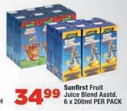 OK Foods Sunfirst Fruit Juice Blend Asstd offer