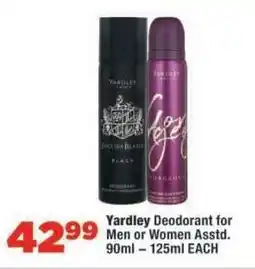 OK Foods Yardley Deodorant offer