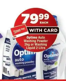 OK Foods Optimo Auto Washing Powder or Washing Liquid offer