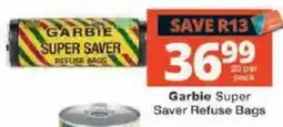 Checkers Garbie Super Saver Refuse Bags offer