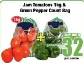 Jam Tomatoes & Green Pepper Count Bag