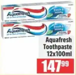 Devland Cash And Carry Aquafresh Toothpaste offer
