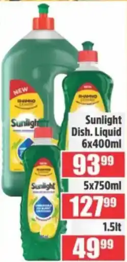 Devland Cash And Carry Sunlight Dish. Liquid offer