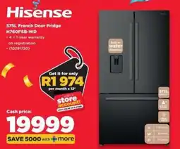 HiFi Corp Hisense French Door Fridge offer