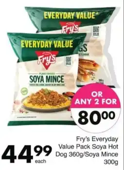 Save Hyper Fry's Everyday Value Pack Soya Hot Dog/Soya Mince offer