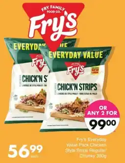 Save Hyper Fry's Everyday Value Pack Chicken Style Strips Regular/Chunky offer