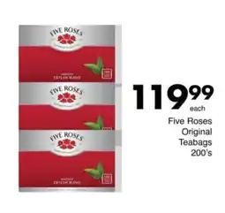 Save Hyper Five Roses Original Teabags offer