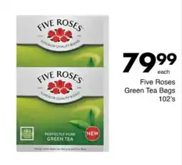 Save Hyper Five Roses Green Tea Bags offer