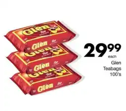 Save Hyper Glen Teabags 100's offer