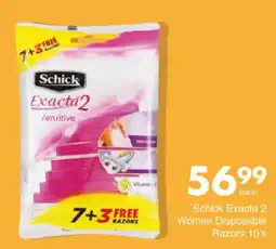 Save Hyper Schick Exacta 2 Women Disposable Razors offer