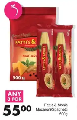 Save Hyper Fattis & Monis Macaroni/Spaghetti offer