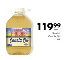 Save Hyper Sunfoil Prochef Canola Oil offer