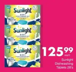 Save Hyper Sunlight Dishwashing Tablets 28's offer