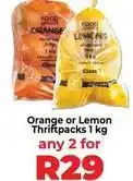 Food Lover's Market Lovers+ - orange or lemon thriftpacks offer