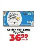 Food Lover's Market Golden yolk - large eggs 18s offer